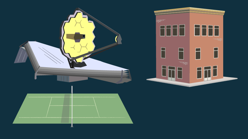 JWST telescope dimensions